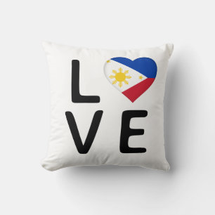 Cojín Decorativo Amor - Bandera de Filipinas