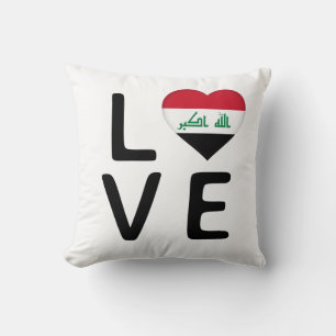 Cojín Decorativo Amor - Bandera de Iraq
