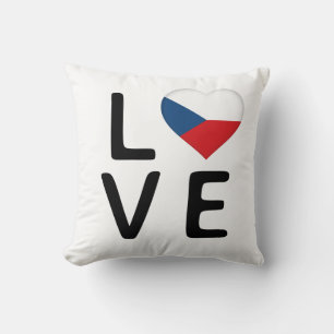 Cojín Decorativo Amor - Bandera de la República Checa