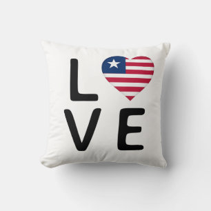Cojín Decorativo Amor - Bandera de Liberia