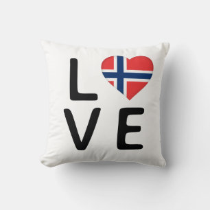 Cojín Decorativo Amor - Bandera de Noruega