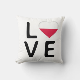 Cojín Decorativo Amor - Bandera de Polonia