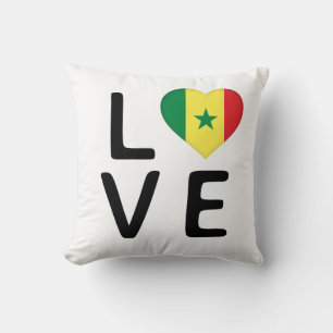 Cojín Decorativo Amor - Bandera de Senegal