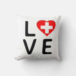 Cojín Decorativo Amor - Bandera de Suiza
