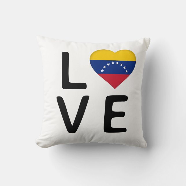 Cojín Decorativo Amor - Bandera de Venezuela (Anverso)