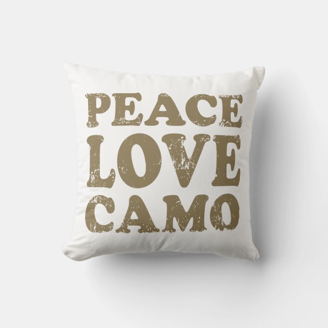 Cojín Decorativo Amor Camo de la paz (Anverso)