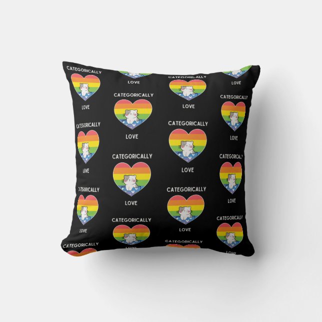 Cojín Decorativo Amor categórico (Anverso)