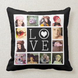 Cojín Decorativo AMOR Collage de fotos de Instagram 12