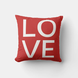 Cojín Decorativo Amor Colorido Moderno Rojo
