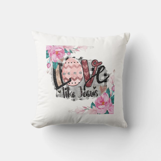 Cojín Decorativo amor como jesus (Anverso)