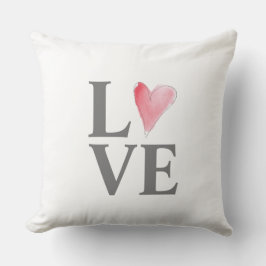 Cojín Decorativo AMOR Corazón dulce Pink Valentine Engagement Brida