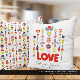 Cojín Decorativo AMOR Cute Minimalista Aniversario