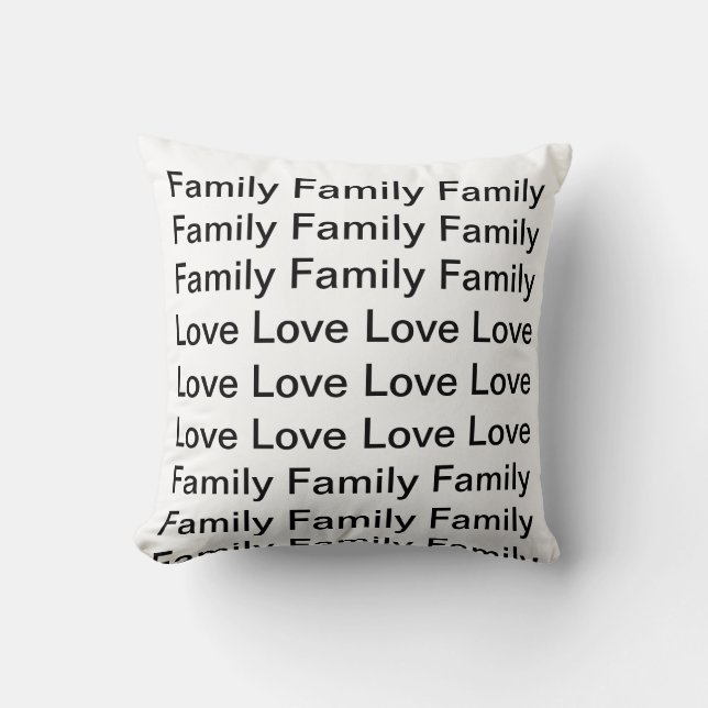 Cojín Decorativo Amor de la familia (Anverso)