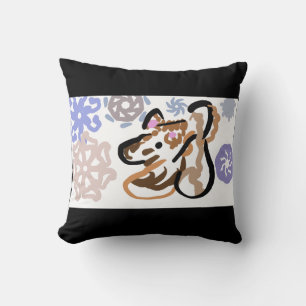 Cojín Decorativo Amor de lobo en invierno