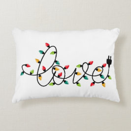 Cojín Decorativo Amor de Luces de Navidad