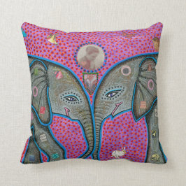 Cojín Decorativo Amor del elefante