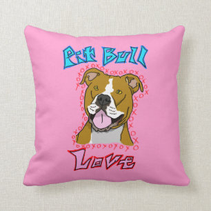 Cojín Decorativo Amor del pitbull