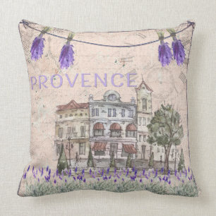 Cojín Decorativo Amor del verano de la flor de la lavanda de