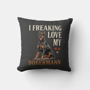 Cojín Decorativo Amor Dobermann Amante Perros