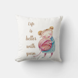 Cojín Decorativo Amor dulce yarn