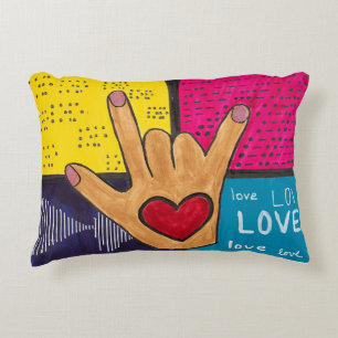Cojín Decorativo Amor En Cualquier Idioma