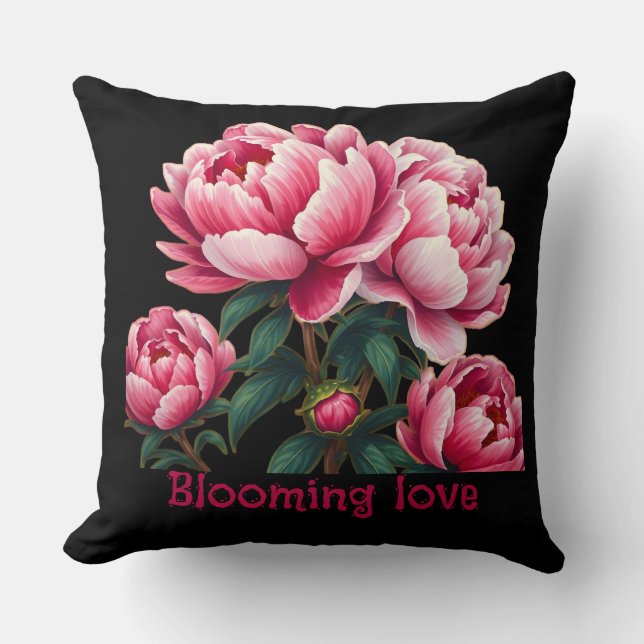 Cojín Decorativo Amor en flor (Anverso)