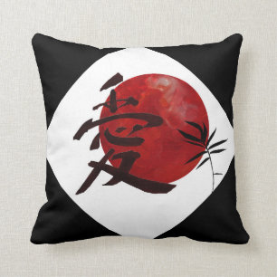 Cojín Decorativo Amor en kanji