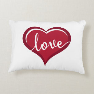 Cojín Decorativo amor en valentinas de corazón