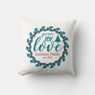 Cojín Decorativo Amor Escandia nórdica Wreath personalizada