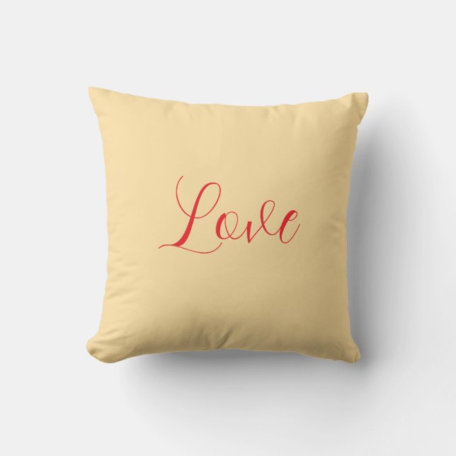 Cojín Decorativo Amor escrito (Anverso)
