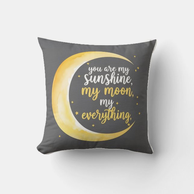 Cojín Decorativo Amor eterno lunar (Anverso)
