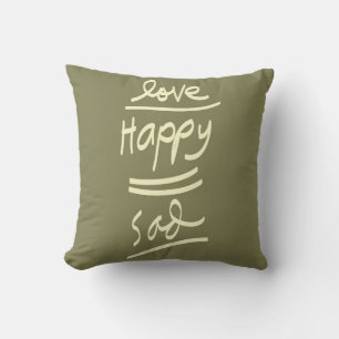 Cojín Decorativo amor feliz triste