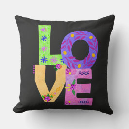 Cojín Decorativo AMOR Floral Bohemia Día de la Madre