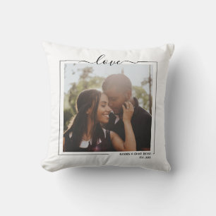 Cojín Decorativo Amor Foto y Texto Personalizados