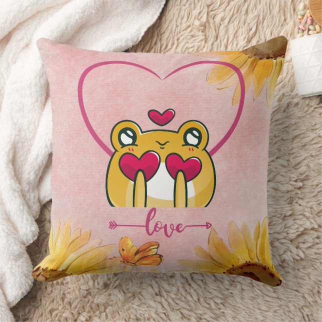 Cojín Decorativo Amor fruncido: Corazones (Manta)