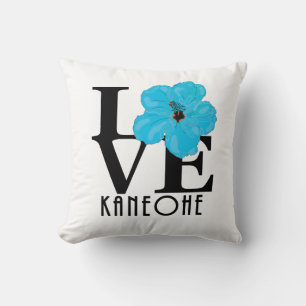 Cojín Decorativo AMOR Kaneohe Blue Hibiscus