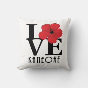 Cojín Decorativo AMOR Kaneohe Red Hibiscus