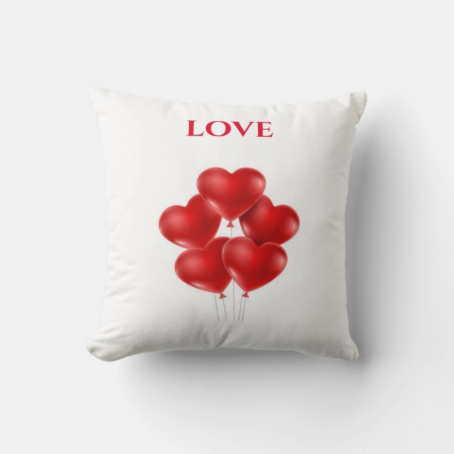 Cojín Decorativo Amor lanza almohada. "16 x 16" (Anverso)