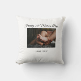 Cojín Decorativo amor mamá Día de la Madre añadir nombre de foto si