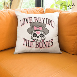 Cojín Decorativo Amor Más Allá De Los Huesos Valentine Modern Retro