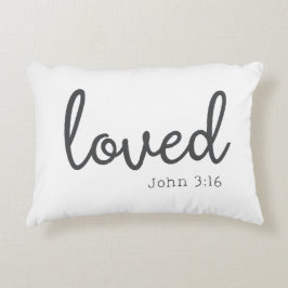 Cojín Decorativo Amor minimalista Juan 3:16