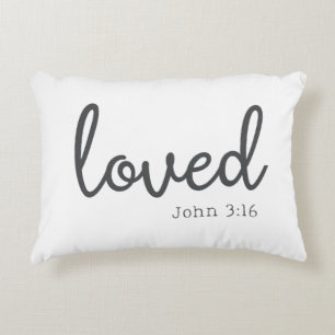 Cojín Decorativo Amor minimalista Juan 3:16