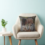 Cojín Decorativo Amor Moderno Sr & Sra Boda 2 Fotos Parejas<br><div class="desc">Agrega un toque de romance y personalización a tu hogar con esta Almohada de lanzamiento de boda personalizada Modern Love Mr & Mrs, que incluye la foto de tu pareja, iniciales de monograma, nombres y fecha de la boda. Perfecta para hogares de recién casados, regalos de compromiso, duchas de novia...</div>