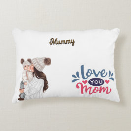 Cojín Decorativo "Amor Nestle con cada abrazo: Feliz Día de la Madr