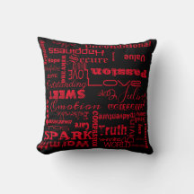 Amor palabras calientes rojas de escritura estétic