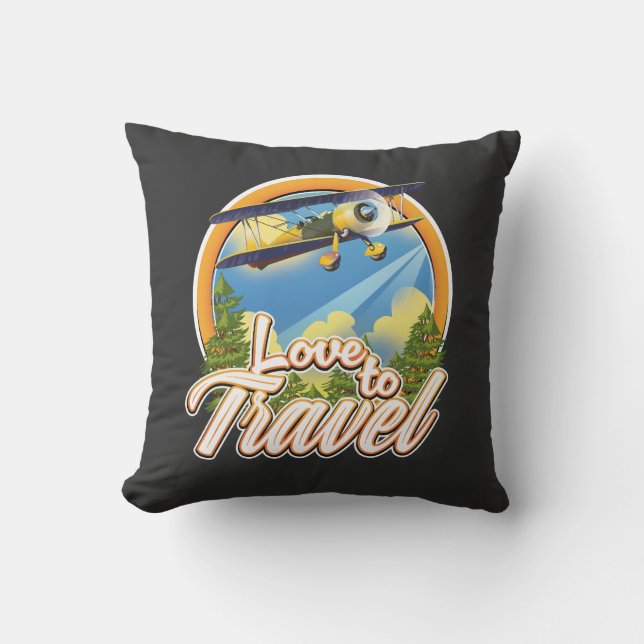 Cojín Decorativo Amor por viajar (Anverso)