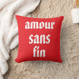 Cojín Decorativo Amor sin Fin Personalizado (Amor sin Fin) Cita Fra
