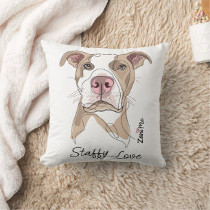 Cojín Decorativo Amor Staffy - Protección Zani Mo