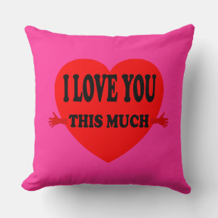 Cojín Decorativo AMOR! Te quiero mucho.