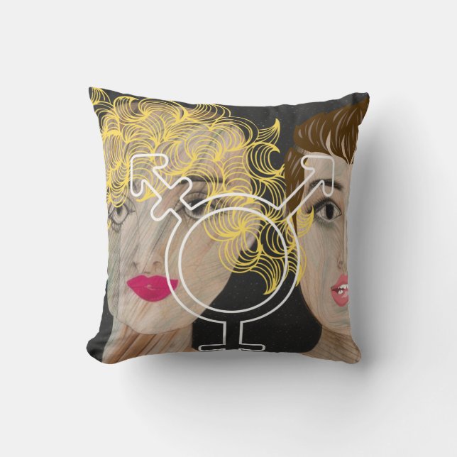 Cojín Decorativo Amor transgénero (Anverso)